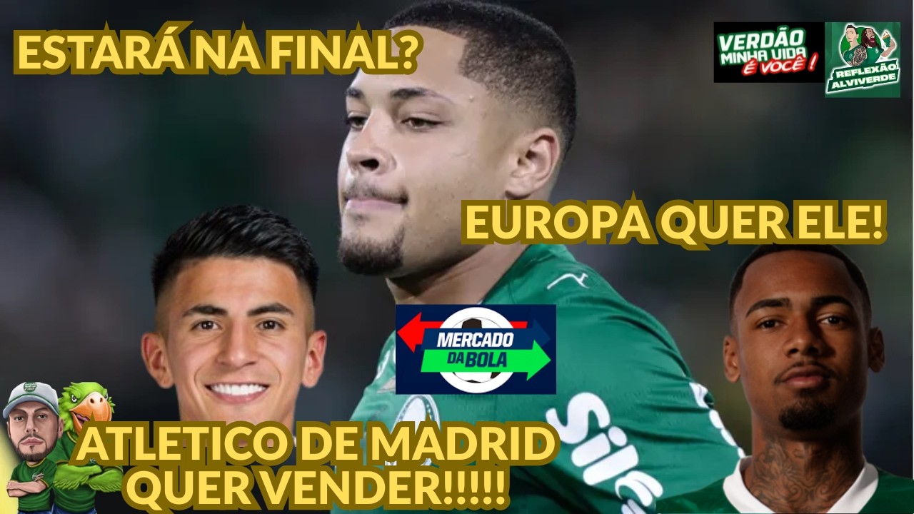 🔥OLOCO! EUROPA QUER ALLAN ⚠️ATLETICO DE MADRID JOGANDO TH. ALMADA NO COLO DO VERDÃO! E O TIGRINHO?🔴
