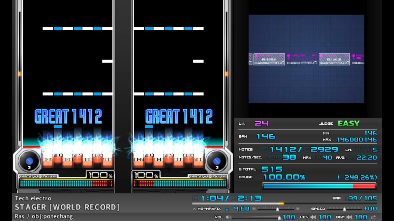 BMS自作差分 STAGER [WORLD RECORD] (st5?)