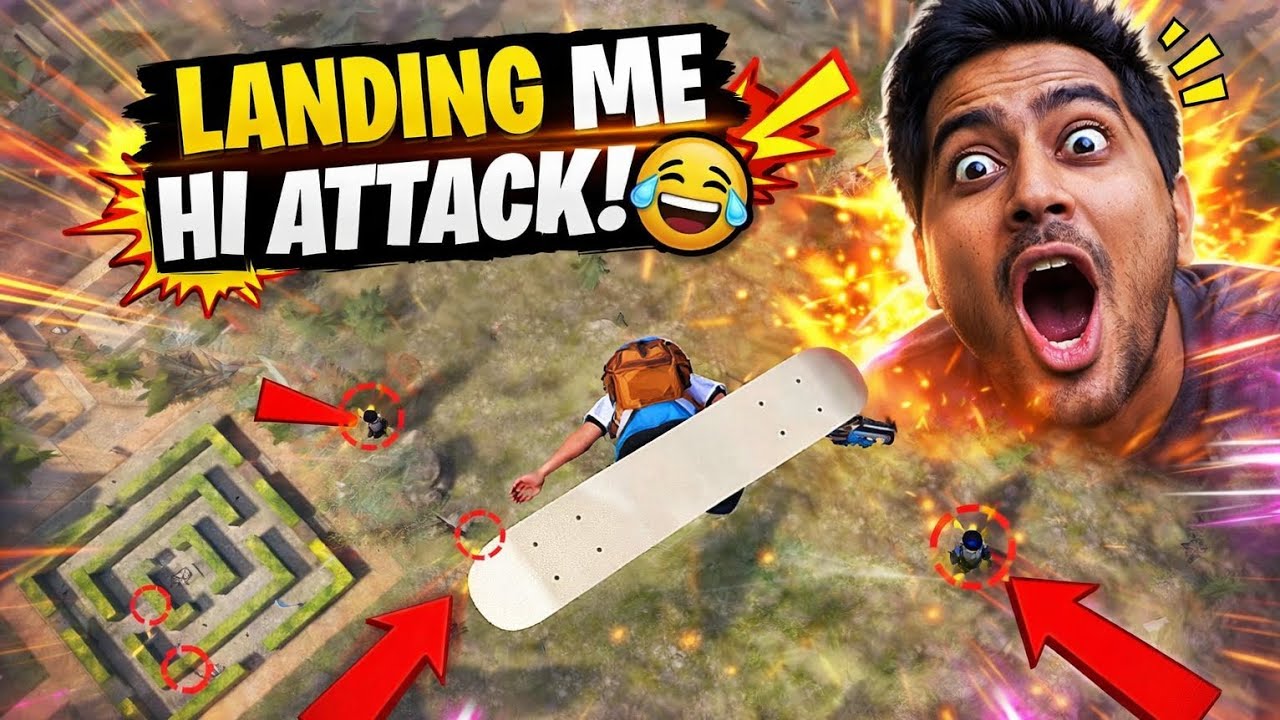 Landing Aur Enemy Ready! 🤣 | Most Funny Free Fire Gameplay