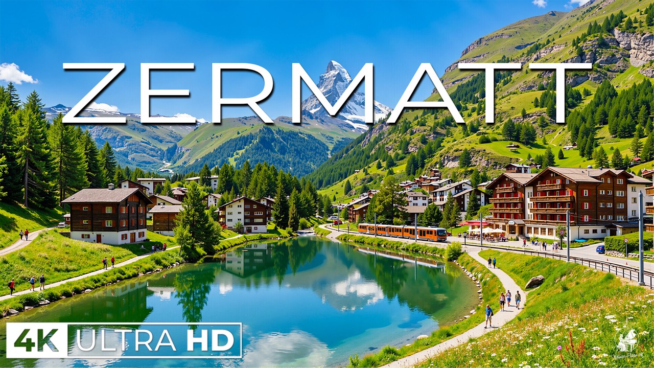 Zermatt 4K 🇨🇭 Matterhorn, Alpine Village & Glacier Views | Switzerland 4K UHD