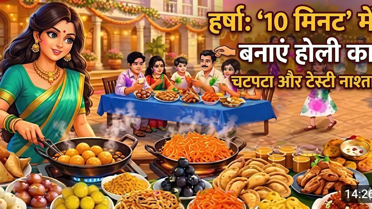 होली के ऊपर 10 एसिड डिश बनाई तो मेहमान देख कर चौक 😱