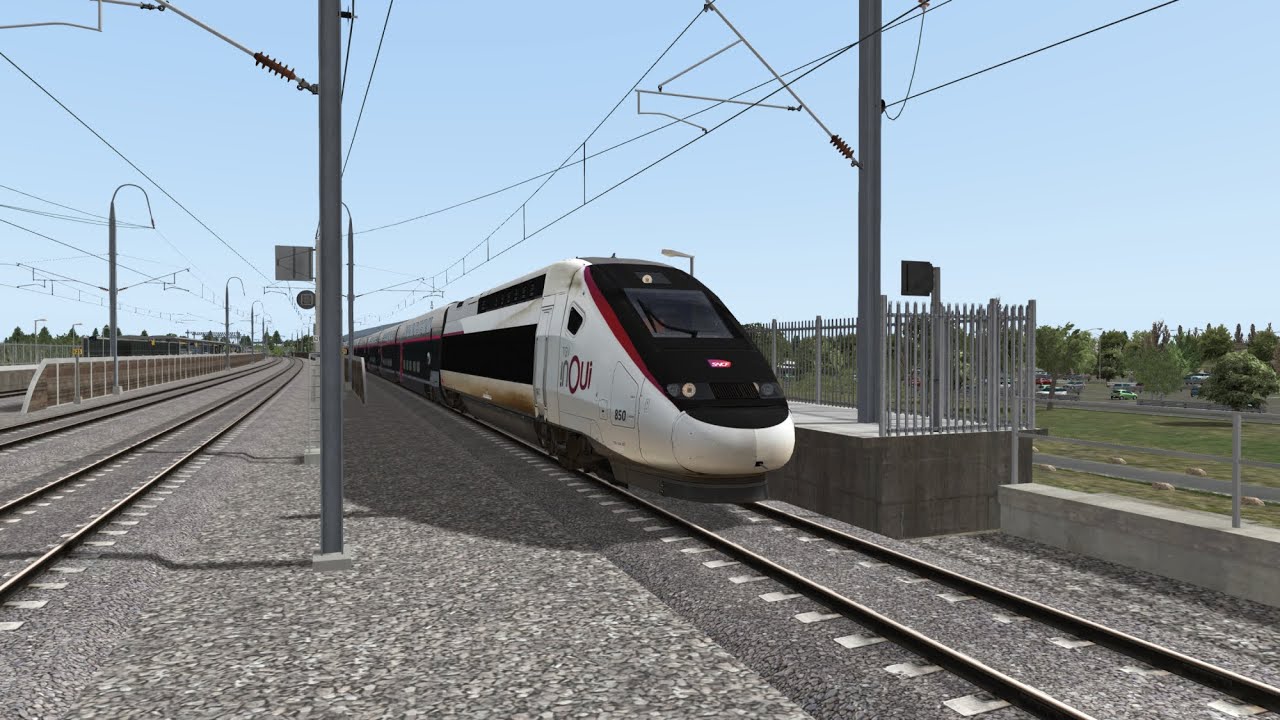 Train Simulator - Découverte des TGV EuroDuplex 2N2 entre Avignon TGV et Lyon St-Exupéry TGV