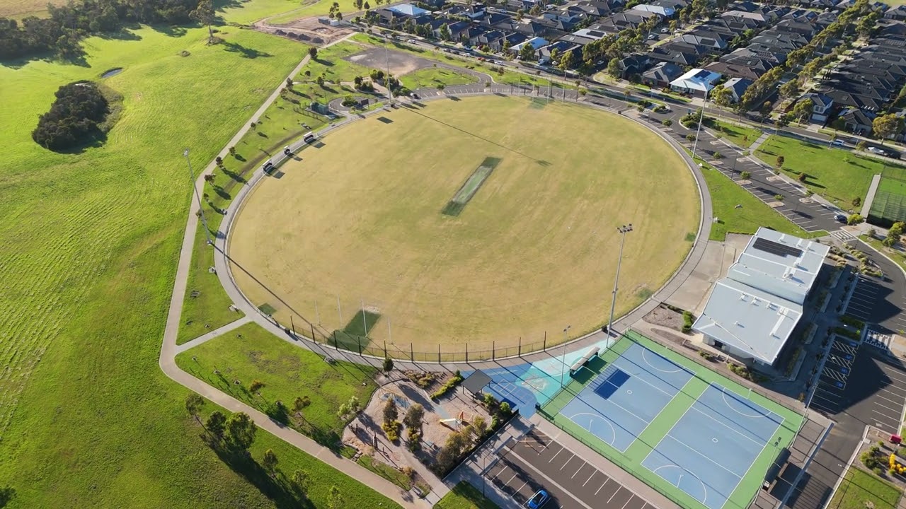Mick Morland Reserve Oval and Surrounds, Clyde North, Victoria.