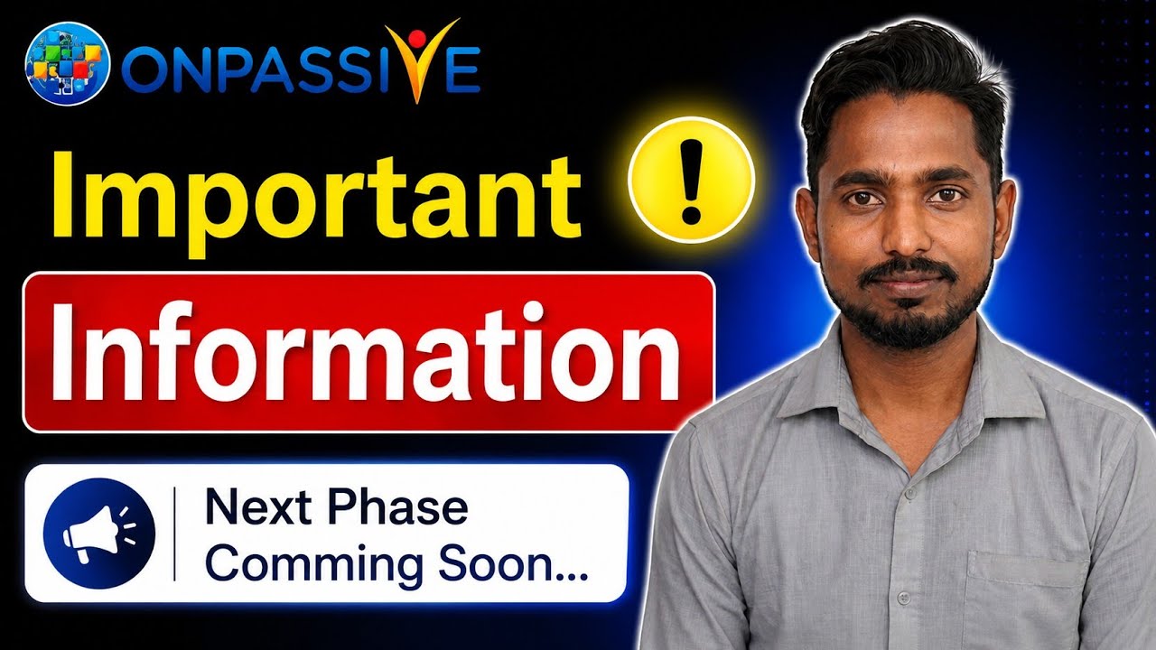 #Onpassive Next Phase Comming Soon 🌟 Big Update Today #VWA #onpassiveteamindia
