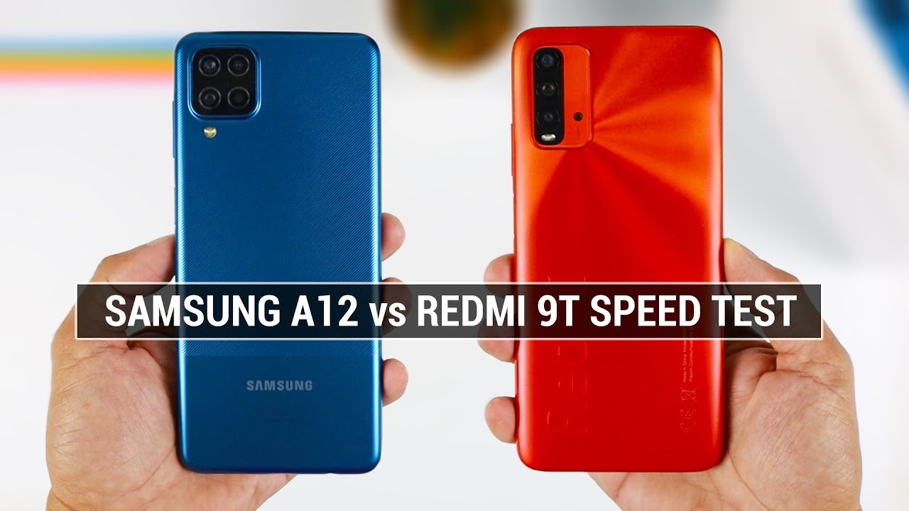 Samsung A12 vs Redmi 9T SPEED TEST | Zeibiz