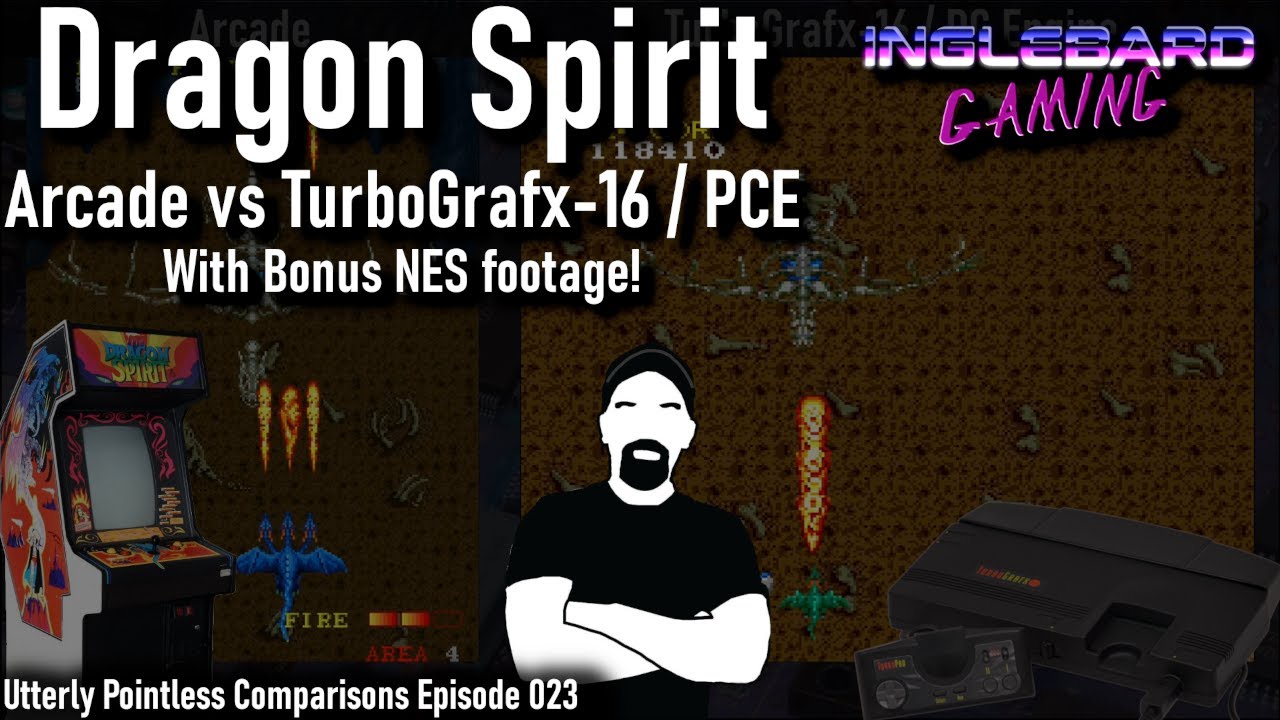 Dragon Spirit Arcade vs Turbografx 16 aka PC Engine and NES