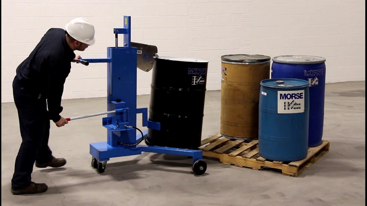 82H Drum Palletizer with Hand Pump Drum Lift
