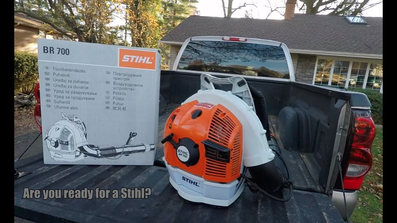 Stihl BR700 plus Leaf Clean up