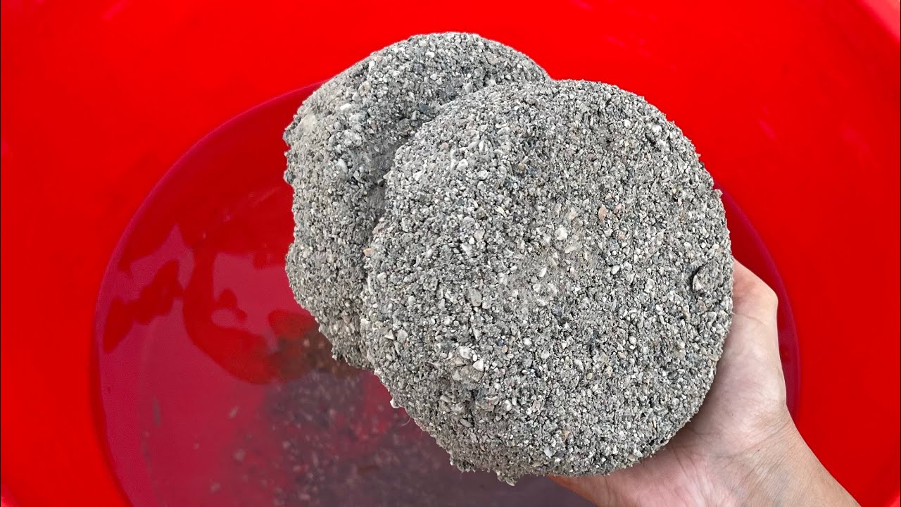 New |  Cement Sand & Stone Crush Bowl SMASHING | Super Satisfying ASMR Cracks & Crumbles