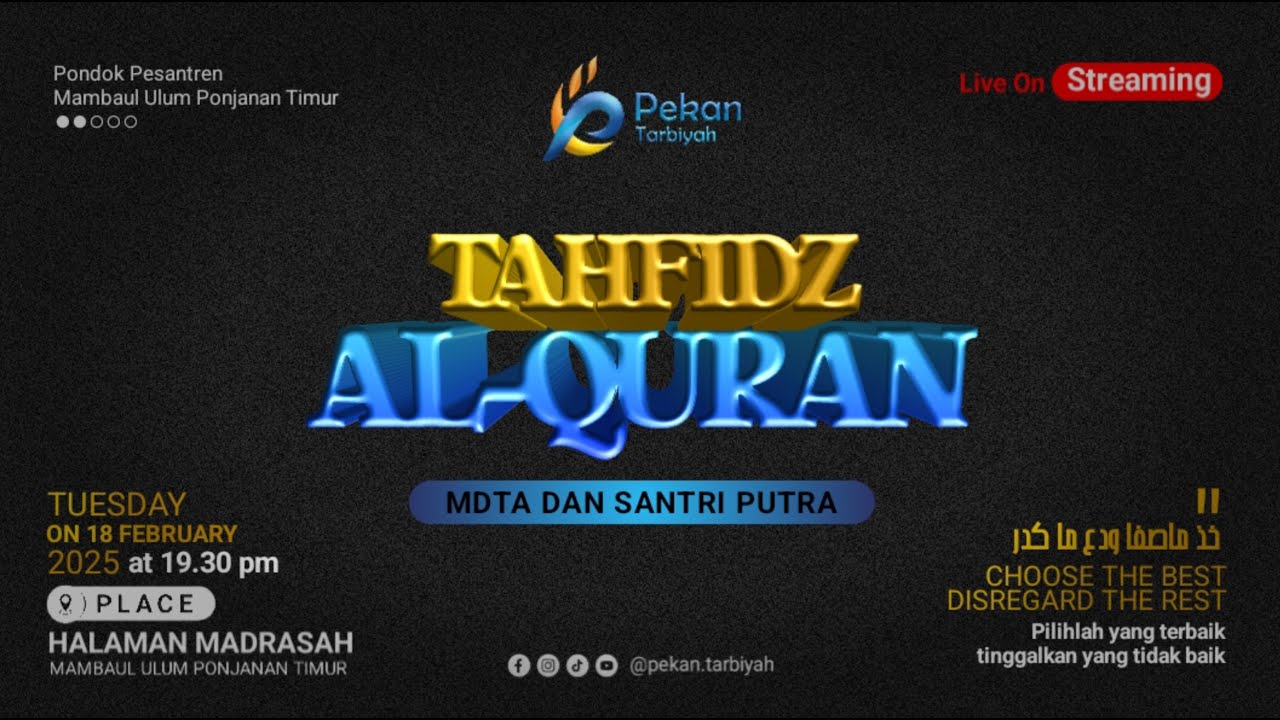 WISUDA AKBAR TINGKAT TPQ, MDTA DAN ATONOM SANTRI PUTRA DALAM RANGKA PEKAN TARBIYAH 6