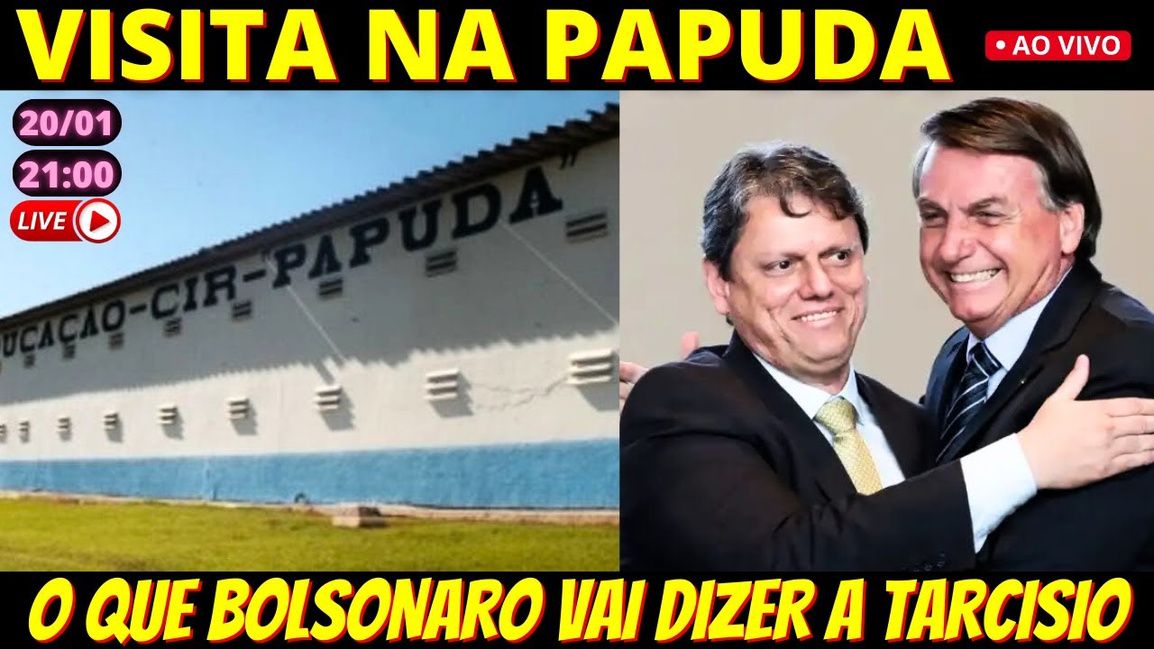🔴 21h O que o Centrão espera do encontro entre Bolsonaro e Tarcísio na Papuda