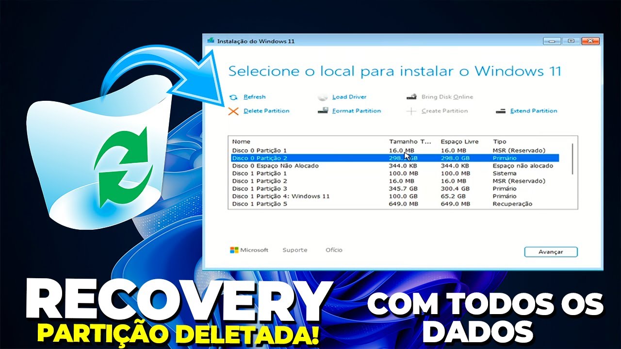 Como Recuperar Parti&ccedil;&atilde;o Perdida/Corrompida/Exclu&iacute;da Facilmente [Tutorial Completo]