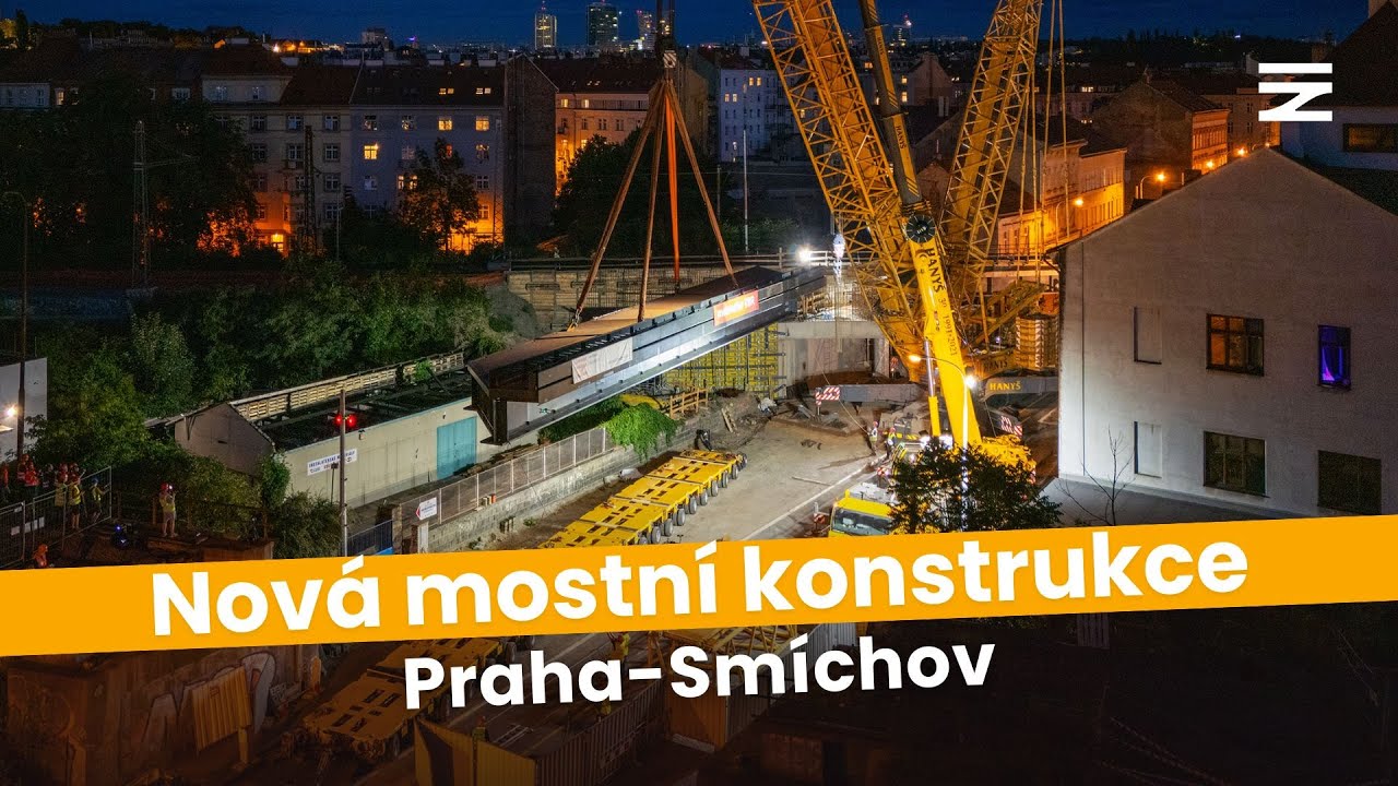 Nová mostní konstrukce | 📍Praha-Smíchov