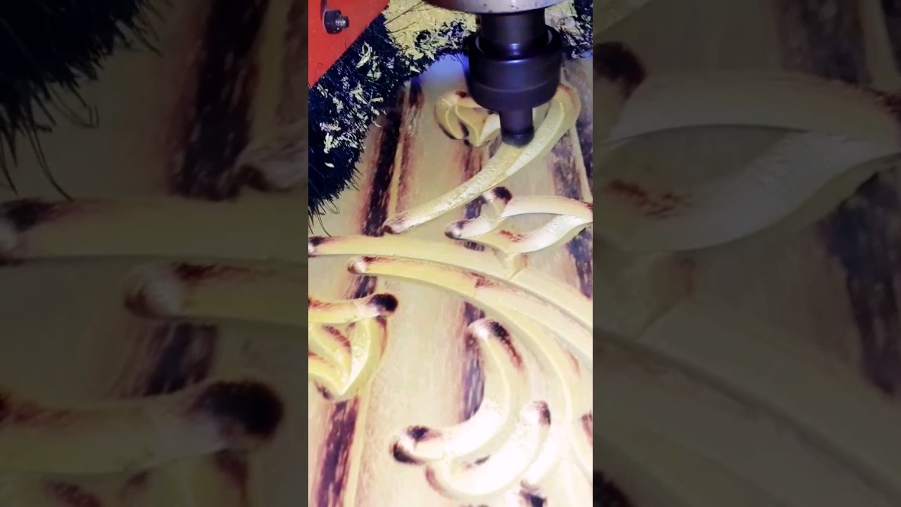Using CNC to Create Intricate Wood Working Projects. #shorts