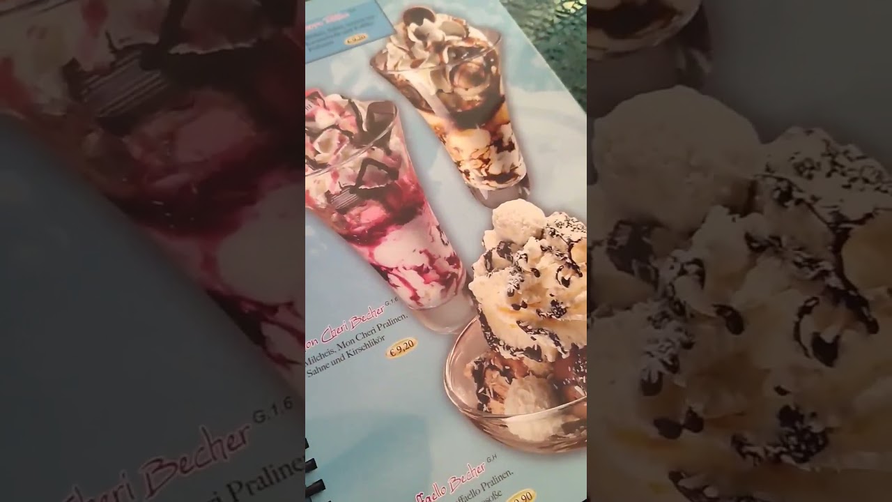 Вкусное мороженое, в красивом и уютном кафе. Lust auf Eis (Eiscafe Allegro)