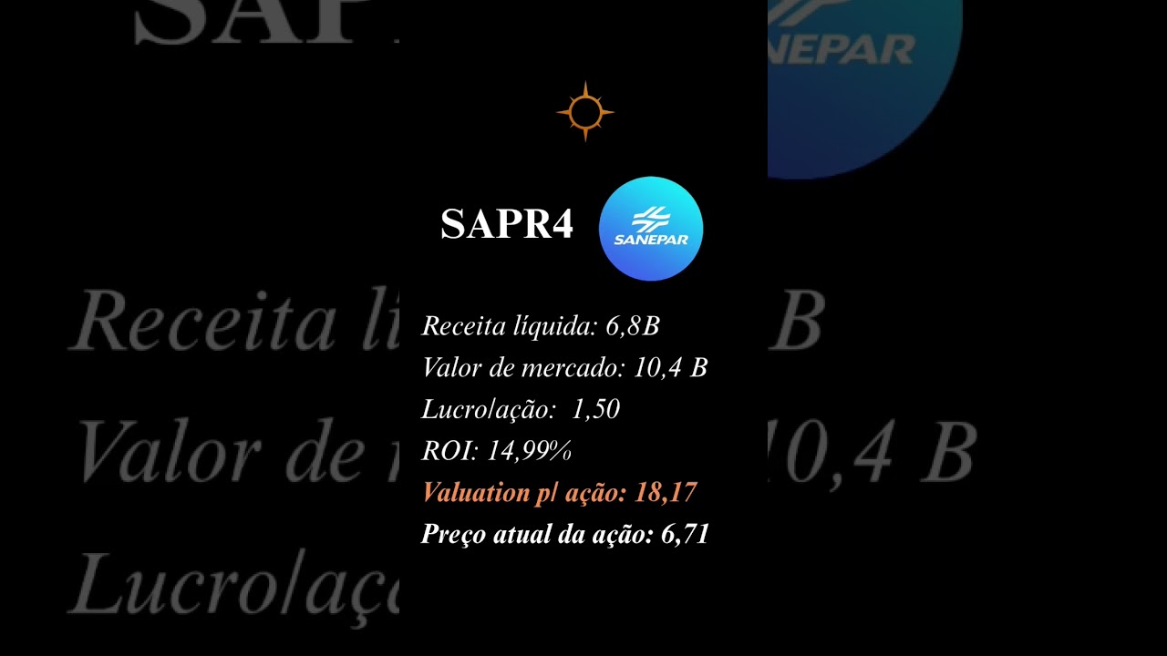 Investir em SANEPAR vale a pena? #sapr #sapr4 #sanepar #sapr3 #sapr11 #dividendos #invest