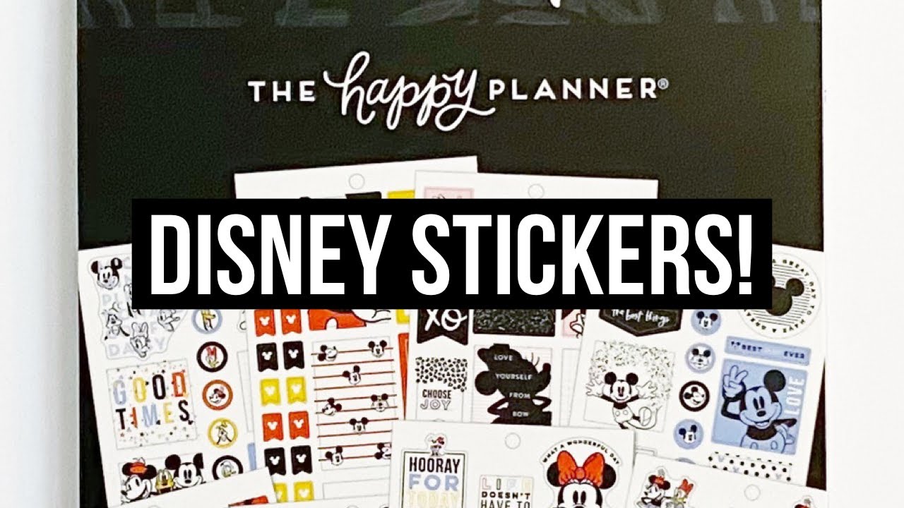 The Happy Planner + Disney - NEW Value Pack Sticker Book Flip Through and Review