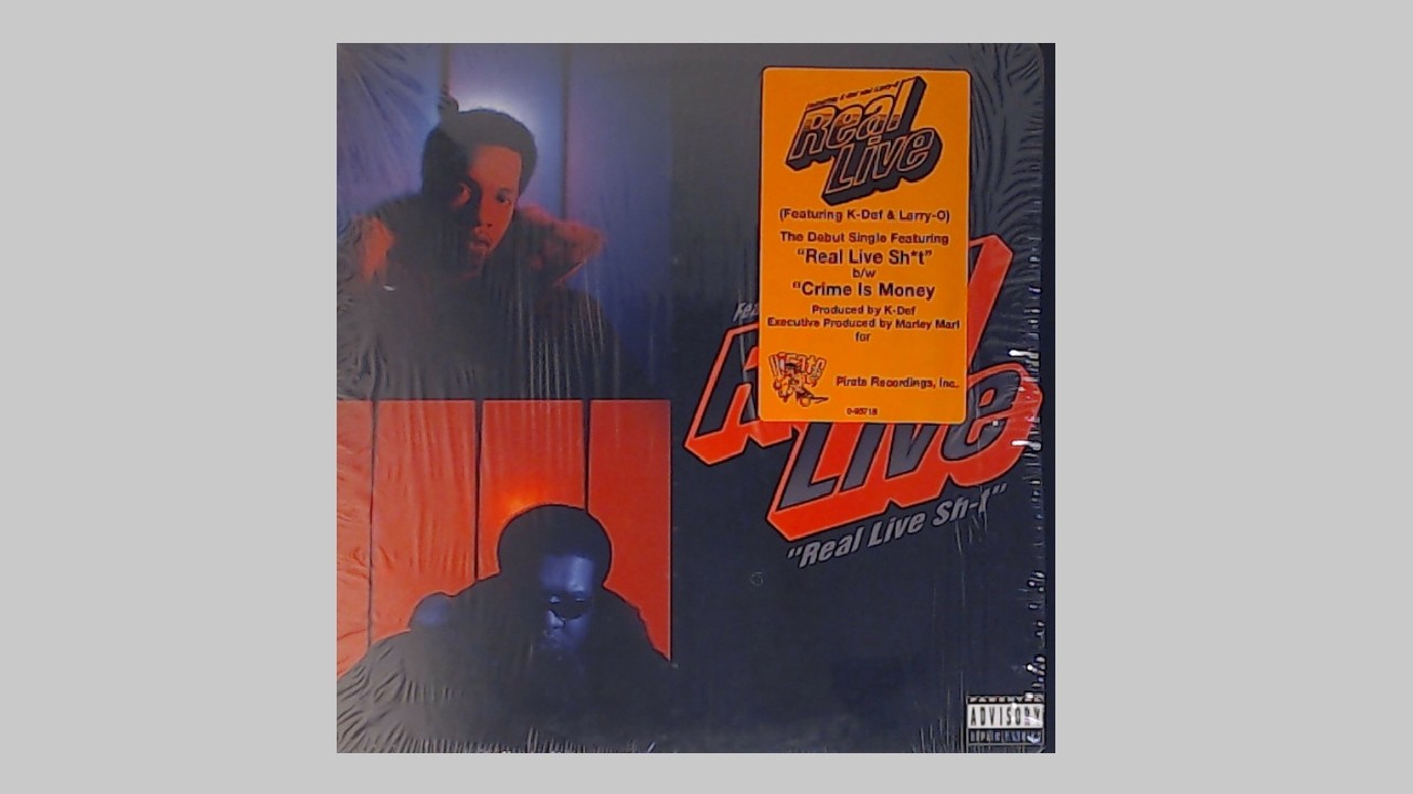 Real Live - Crime Is Money (+ Instrumental) - 1995 Big Beat | Atlantic - K-Def | Marley Marl - Vinyl