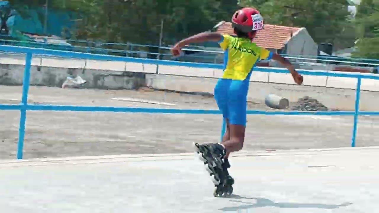 Sivagangai skating race 1st
