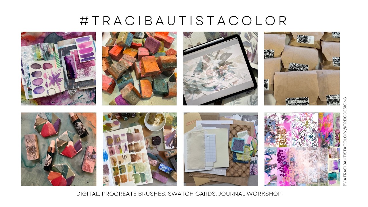 Paint + Swatch LIVE: Swatch Cards, Collage Papers & Mixed Media PLAY