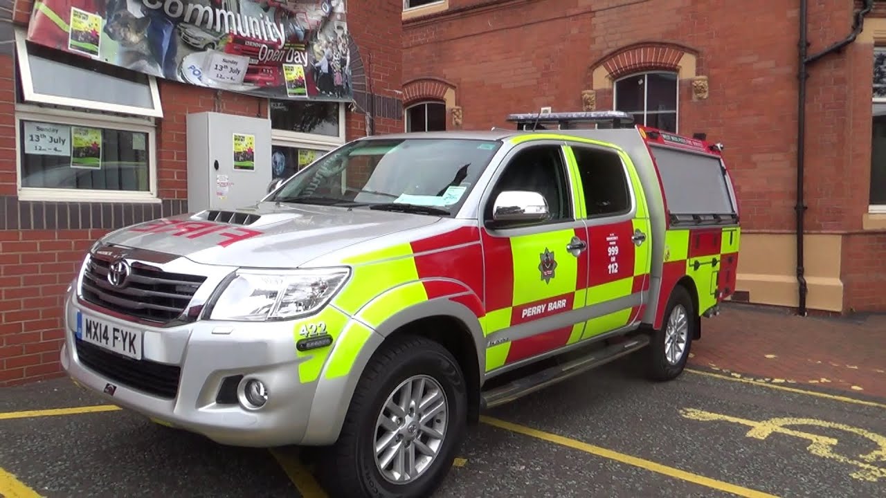 WMFS - Brand new A055 Brigade Response Vehicle Toyota Hilux Invincible at Perry Bar Fire Station