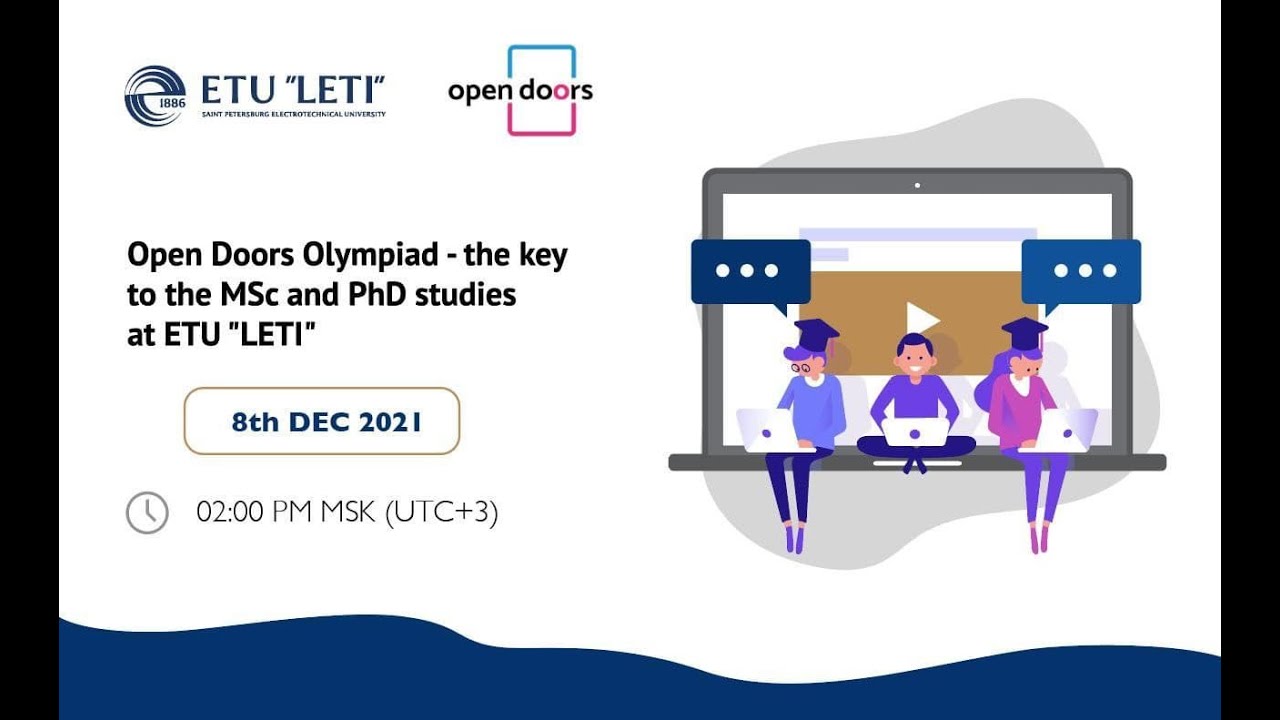 Open Doors Olympiad - the key to the MSc and PhD studies at ETU 
