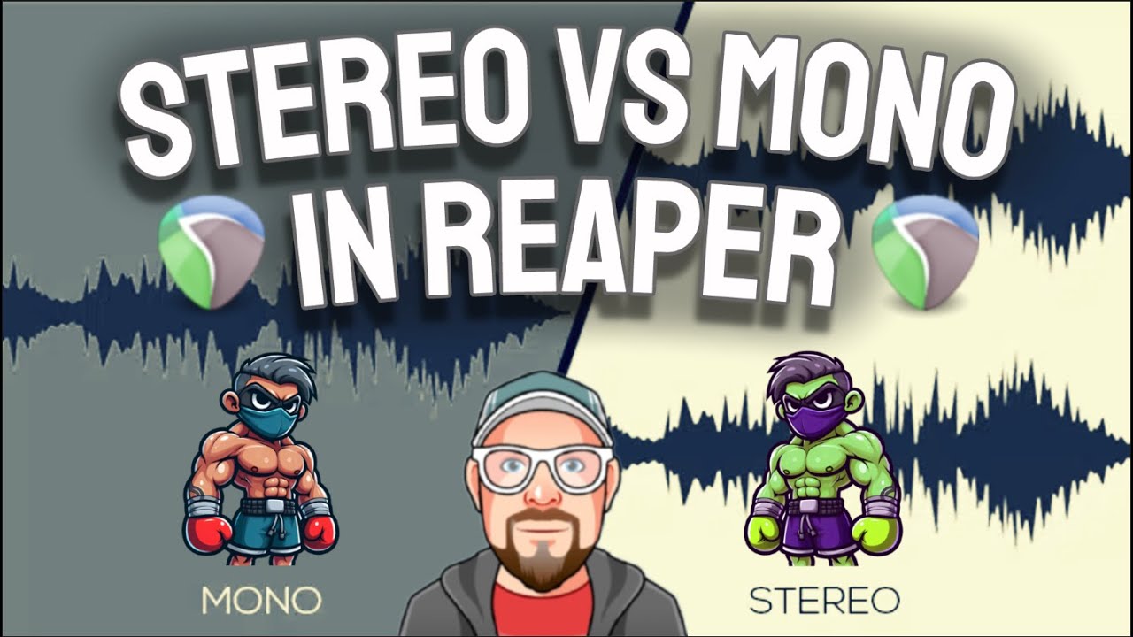 Стерео против моно в REAPER