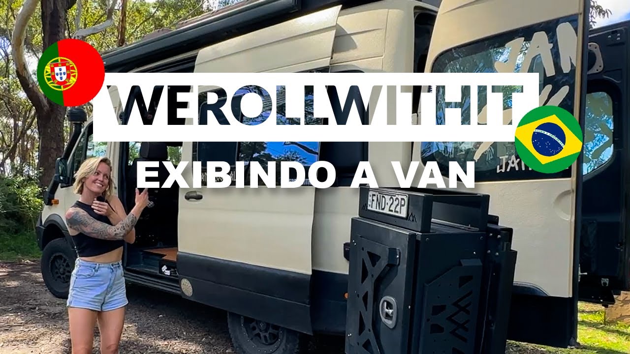 Eu Construi Minha Própria Van Mercedes de Surf na Austrália | Tour da Camper Van (Português)