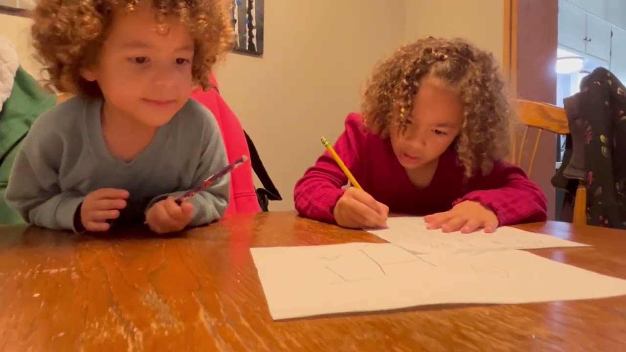 Helping Drew⭐️ with homework | Drew⭐️ | Avery ❤️