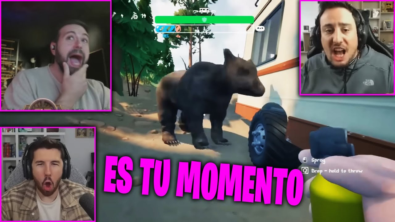 VEGETTA se ENFRENTA a un OSO en RV There Yet 😂🤣