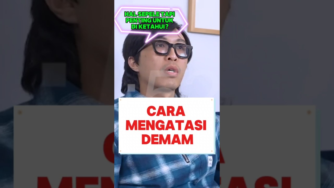 Cara mengatasi DEMAM Dari Dr. Tirta #drtirta #edukasi #kesahatan