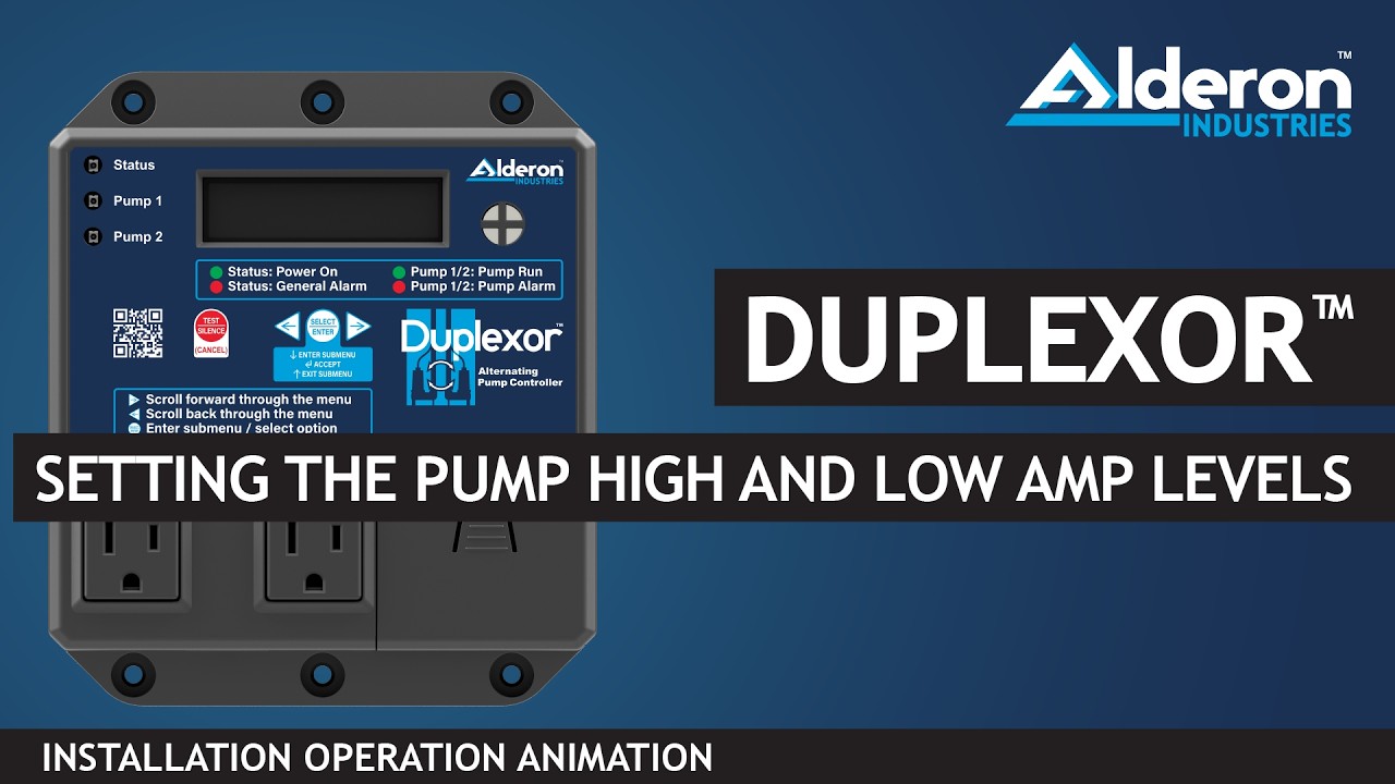 Duplexor™ Setting the Pump High and Low Amp Levels