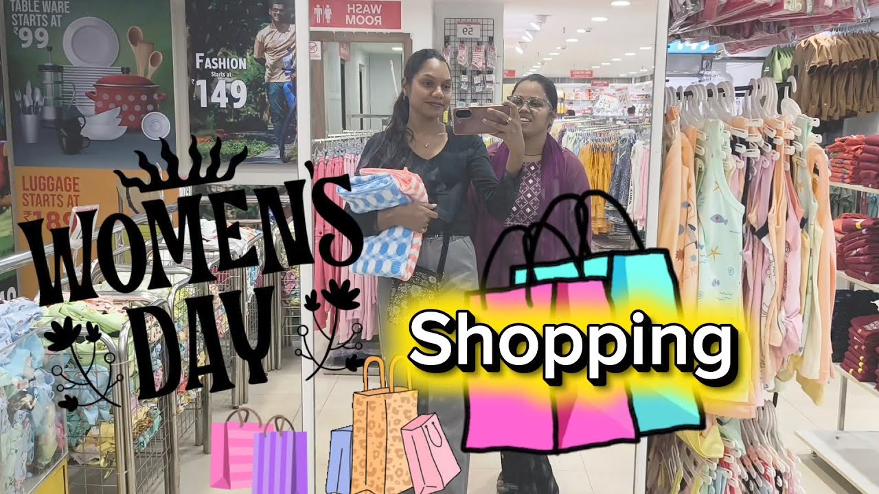 Women's day Shopping 🛍️ #longvlog #odiavlogs #collegelife #rayagada 