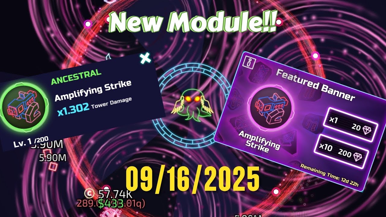 13,000 Gems on the NEW Module!! Will I get it Ancestral? (Amplifying Strike) | The Tower ep. 8