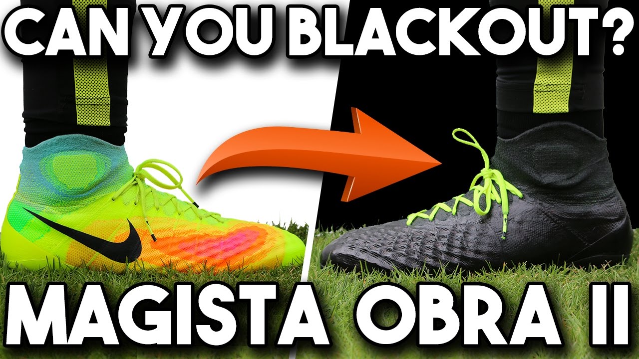 Blackout Nike Magista?! Obra II Black Dynamic Fit Collar/Sock