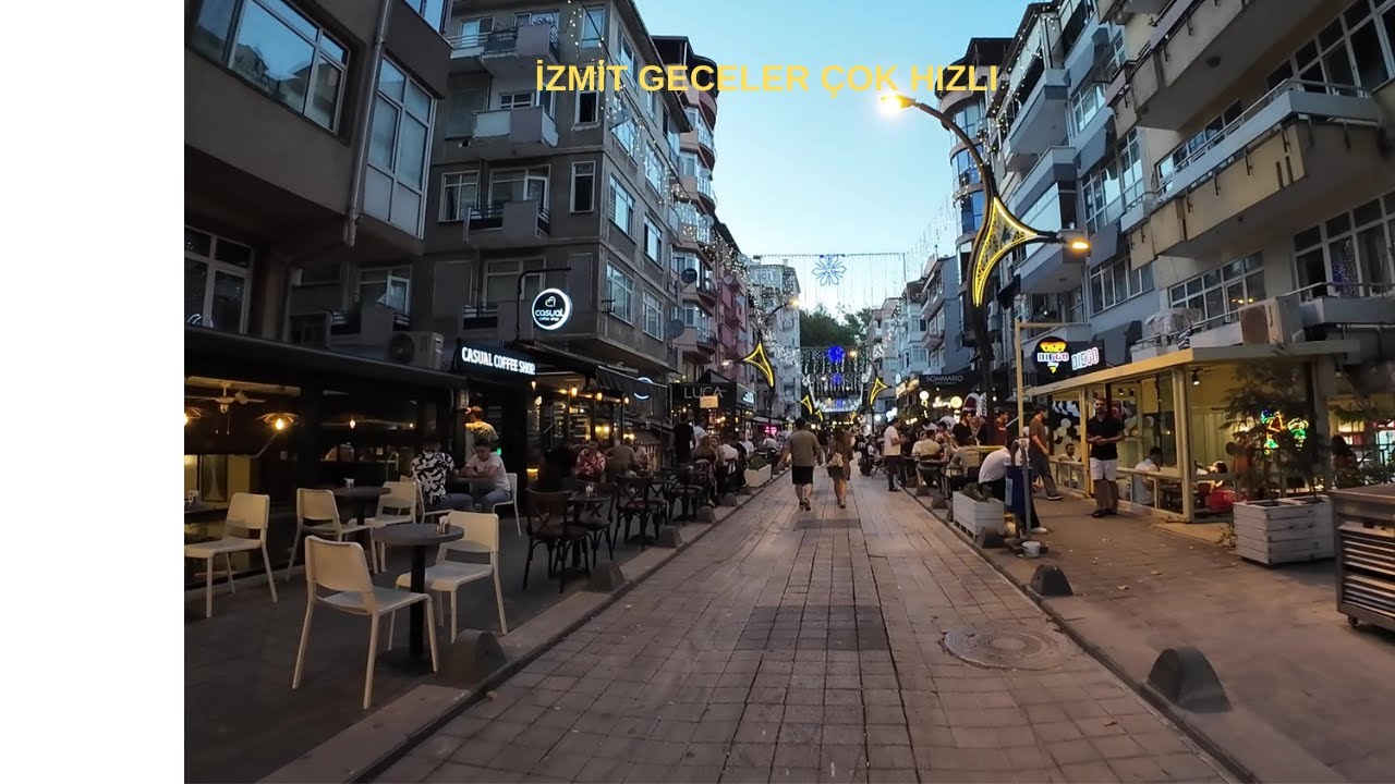 İZMİT MERKEZ KAFELER CADDESİ GECE ÇEKİMİ VLOG 3