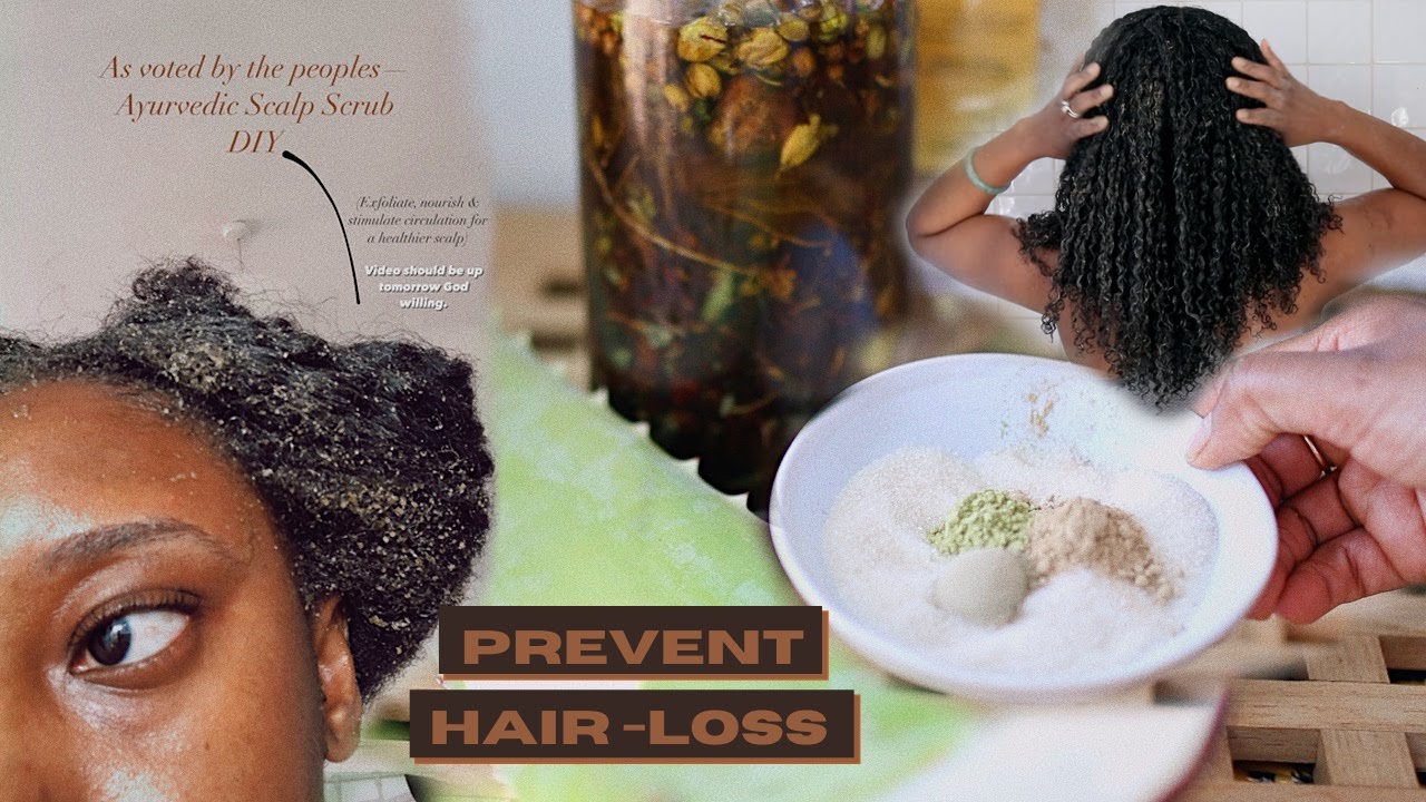 DIY Ayurvedic Scalp Scrub Natural Hair | Healthy Scalp, Reduce Hair Loss