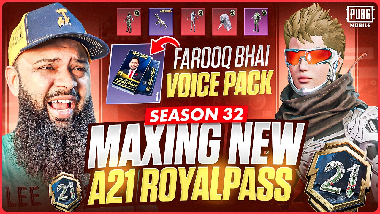 🔥 Maxout Season 32 Bone Protocol A21 RP Royal Pass 🦴 PUBG Mobile 4.6 Update