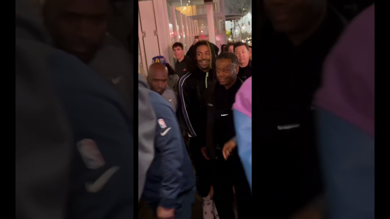 Ja Morant sings hit the road jack with Laker fans after elimination  #shorts