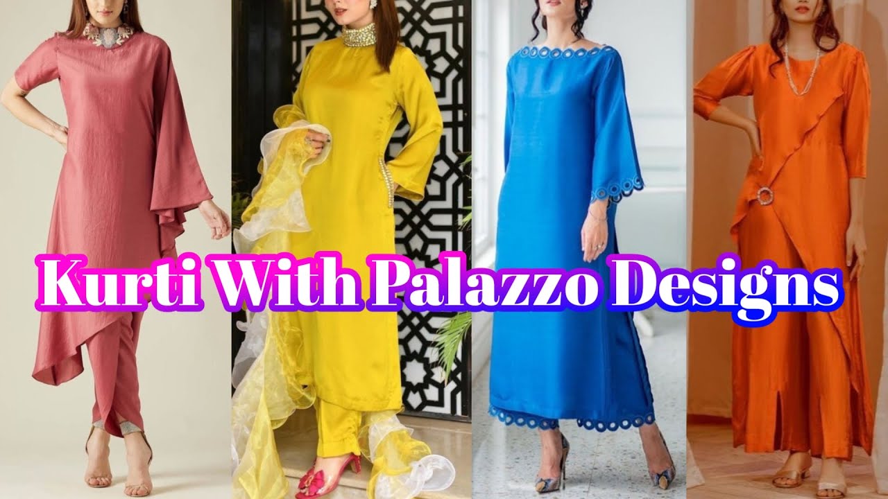 Kurti With Palazzo Outfit Ideas For Girls | Latest Palazzo Suit Designs 2024 | by Look Stylish