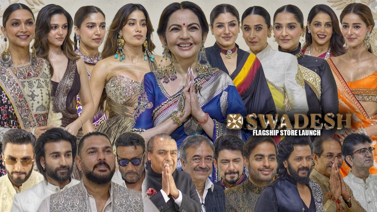 UNCUT - Nita Ambani’s SWADESH Store Launch | Ranveer, Deepika, Karishma, Ananya, Gauri,Janhavi& More