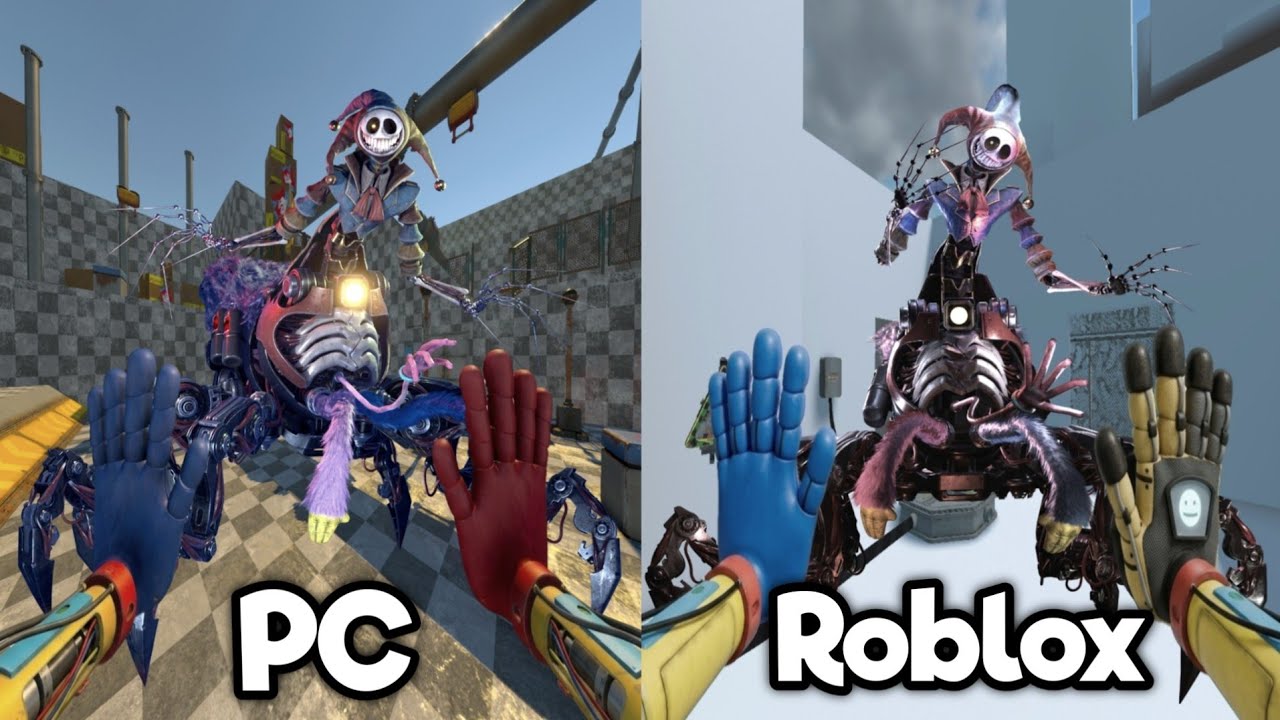 Grabpack Test: Poppy Playtime Chapter 5 - Pc Vs Roblox Comparison (Gameplay Fangame)