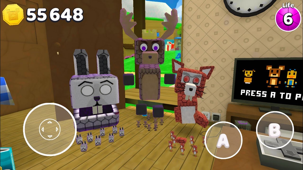 Giant Reindeer with Rabbit Bosses in Secret Places - Super Bear Adventure Gameplay Walkthrough 