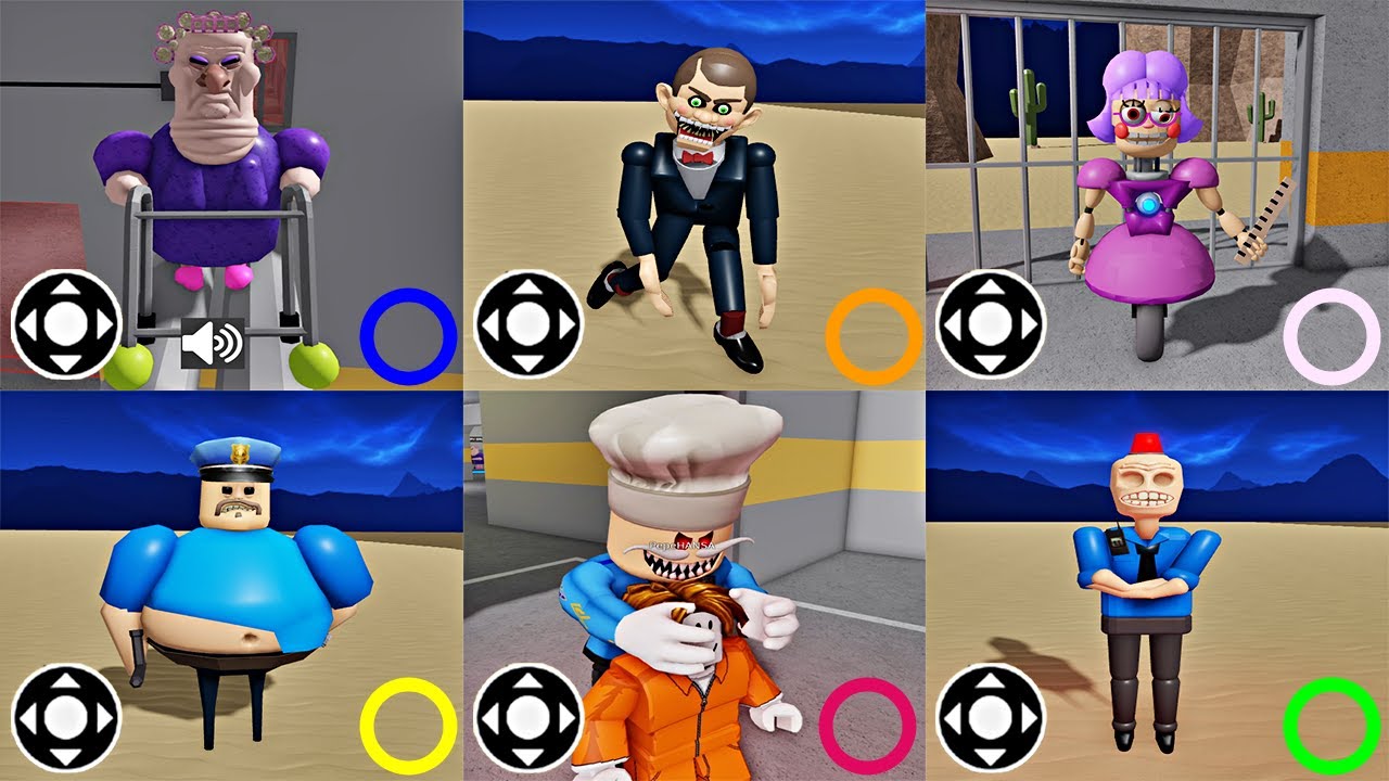 What if I Become EVERYONE? Barry Prison Run MORPHS - Barry, Miss Ani-tron, Grumpy Gran, Siren Roblox