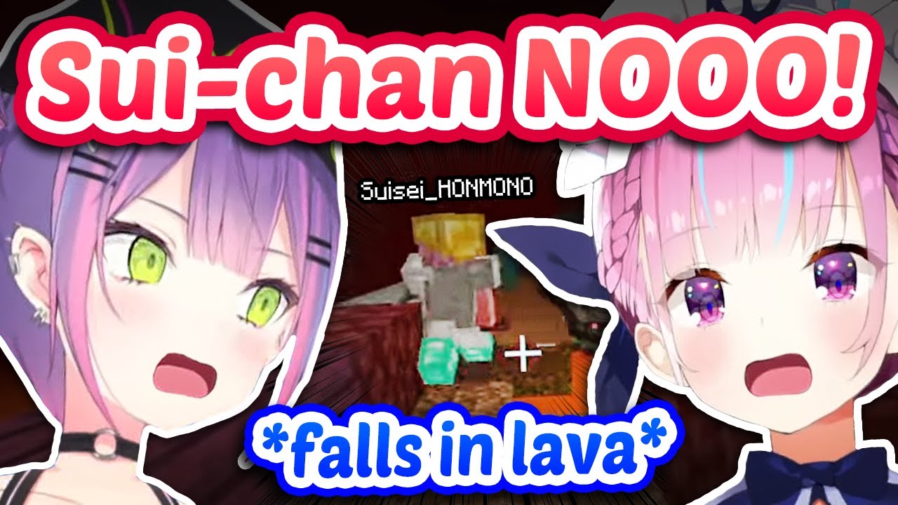 Suisei Dies With Aqua & Towa In Hardcore Holoserver (FULL CONTEXT) Minecraft 【ENG Sub Hololive】