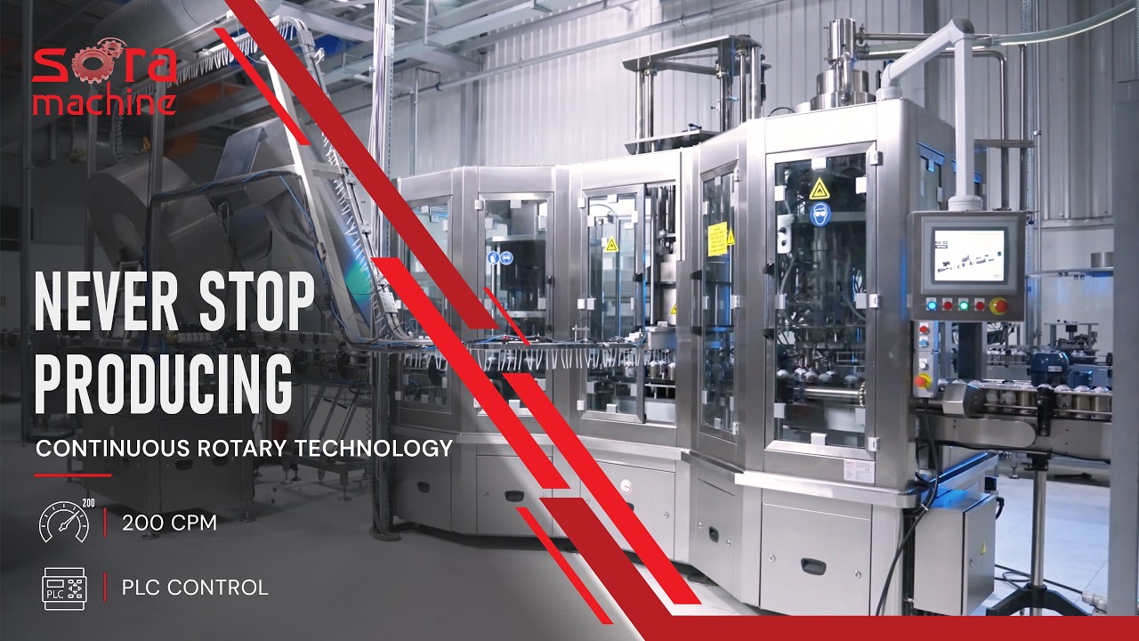 MONO-MAK (Up to 200 cpm) Monoblock Continuous Rotary Type Aerosol Filling Line