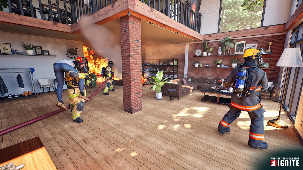 FIREFIGHTING SIMULATOR : IGNITE | ON SAUVE UNE FAMILLE DES FLAMMES 🔥 🚒