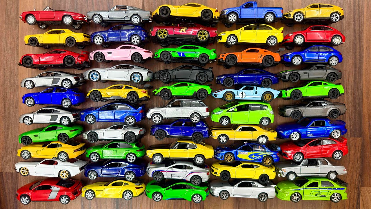 Huge Collection of Model Cars From The Floor: SUVs, Sedans, Sports Cars, Pickup Trucks And etc