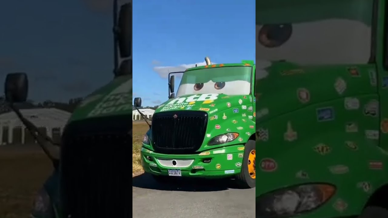 Real Mack Lightning Mcqueen Truck at DisneyLand #shorts #Cars #LightningMcqueen