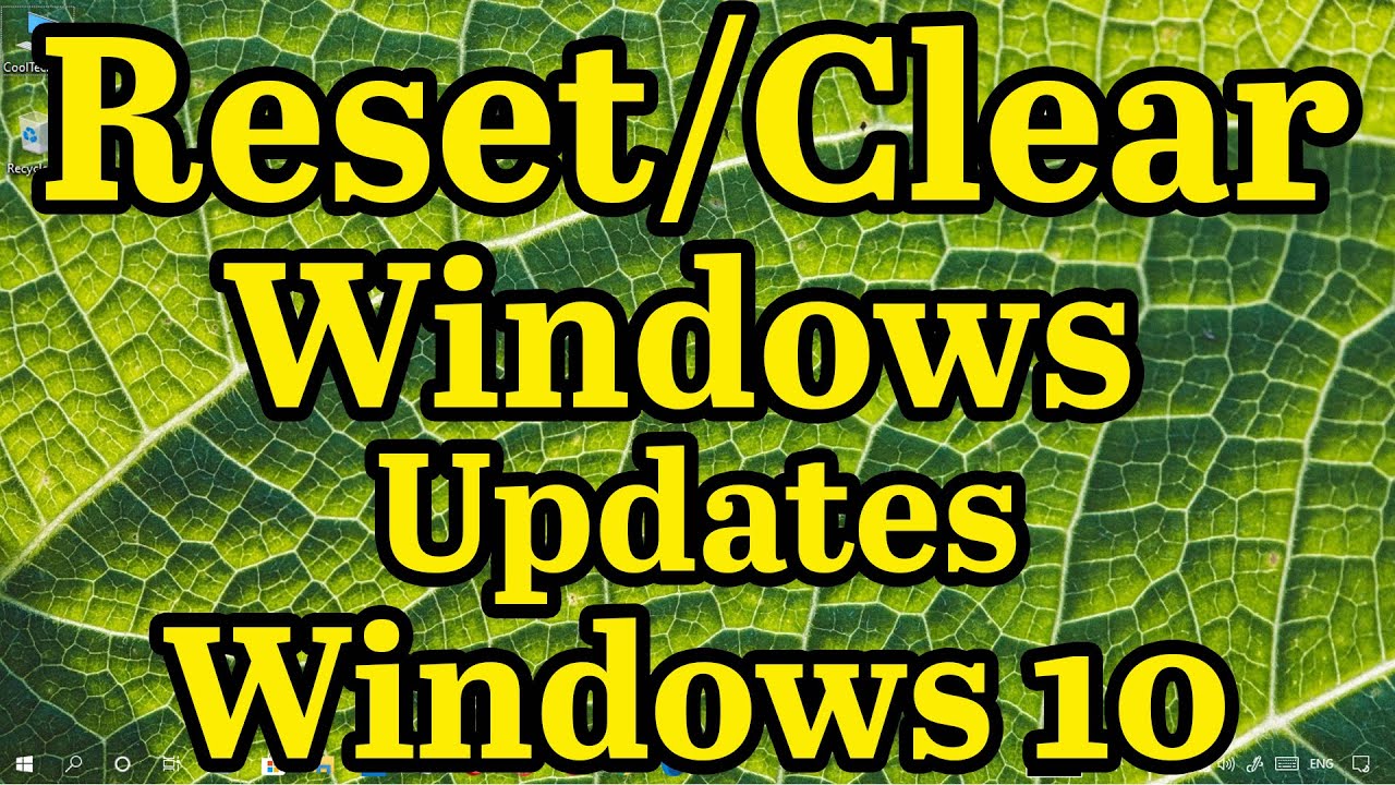 How to Reset/Clear Windows Updates Using Automatic Reset Script || WIndows 10 || CoolTechtics